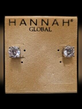 Clear Crystal Stud Earrings